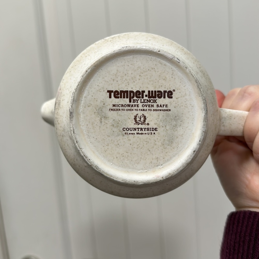 70s Vintage LENOX Temperware Countryside Creamer Pitcher - Picture 3 of 3